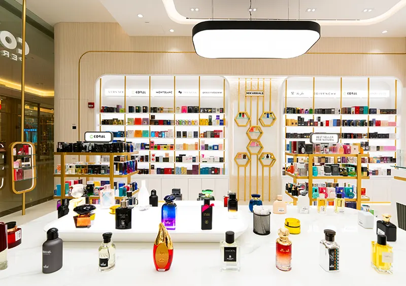 Perfume shop interior designing company in Dubai