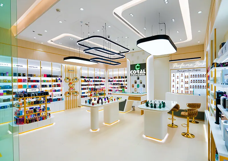 Perfume shop interior designing company in Dubai